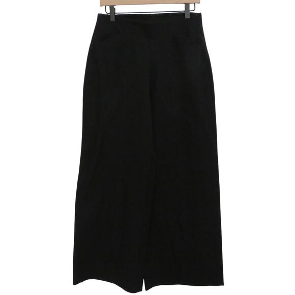 Old Navy Womens Sz M Black High Rise Pixie Wide Leg Pants Workwear Essential - Picture 1 of 7
